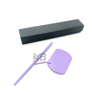 <b>Small</b> Stainless Steel Professional Eyelash Tweezers Square Eyelash Extension <b>Mirror</b> Eyebrow/Eyelash Checking Custom Color Custom - Product Image 1