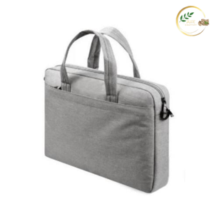 Sac de rangement pour ordinateur portable en jute naturel écologique avec compartiment rembourré, design classique durable, capacité de 10 à 20 L pour hommes et femmes - Product Image 2
