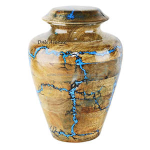 Urna crematoria de madera personalizada al por mayor para cenizas humanas caja de urnas de madera hecha a mano de alta calidad para funeral con la mejor calidad - Product Image 2