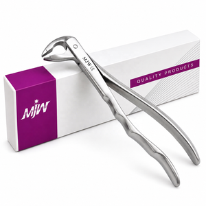 Forceps d'extraction dentaire pour dents antérieures inférieures à pointes crantées, en acier inoxydable, instrument universel d'extraction dentaire certifié CE et ISO - Product Image 6