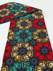 Tela de algodón de cera Africana Siyara Leone con diseños populares de dos colores, perfecta para coser ropa, manualidades y proyectos de acolchado - Product Image 5