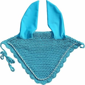 Luxury Crochet Horse Ear Bonnet Custom Color <b>Fly</b> Hood Soft Breathable Equestrian Riding Horse Protection Equipment - Product Image 1