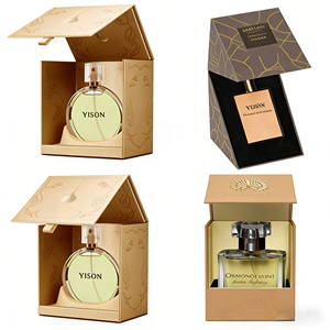 Boîte de parfum de luxe personnalisée 50 ml, emballage cosmétique rigide en carton, pelliculage mat, gaufrage, dorure à chaud, design gratuit - Product Image 2