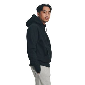 Sudadera con Capucha Negra de Corte Holgado, Sudadera Informal de Forro Polar para Hombre, Prenda Superior de Manga Larga Suave y Cálida, Ropa Urbana Personalizada - Product Image 3