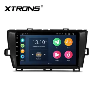 Xtrons rádio automotivo, rádio para toyota prius 2009-2013 android 12 octa core com carplay android auto dsp 9 polegadas