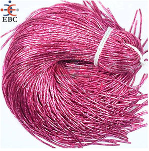 Perles colorées lisses de qualité supérieure, 1mm, fil Dabka bullion pour broderie rouge, badges, broches de mode, bijoux - Product Image 4