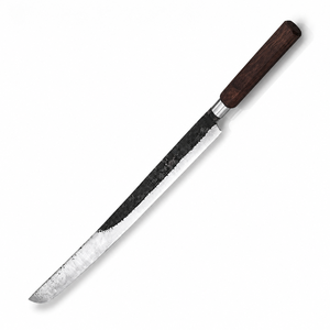 Long Tuna Fish Knife 27-inch Carbon Steel Professional Filleting Slicing <b>Tool</b> <b>Wood</b> Handle Eco-Friendly with <b>Box</b> - Product Image 1