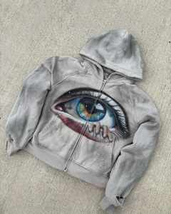 Sweat-shirt à capuche surdimensionné Nesta Sports, coupé et cousu sur mesure, effet délavé, 500 GSM, coupe courte, effet vieilli - Product Image 5