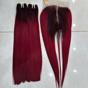 Extensiones de Cabello Humano Remy Vietnamita Natural SDD, Súper Doble Trama, con Mechas Piano y Mechones Liso Extremo, Material Virgen - Product Image 4