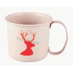 Taza profunda con estampado de Feliz Navidad de acero inoxidable - Product Image 4