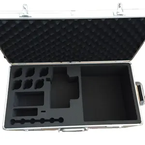 Customize High Quality Aluminum Tool Case Hard Trolley Case Tool Box with die-cut EVA Foam protection For Valuables