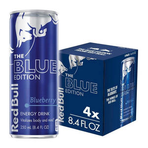 Boisson énergisante Red Bull Blue Edition saveur myrtille rafraîchissante en gros, stimule la concentration, l'endurance et la productivité pour l'exportation - Product Image 6