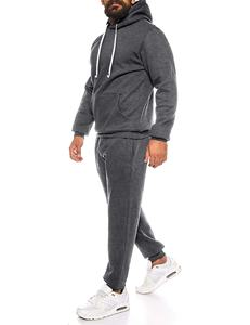 Casual Fleece Warm Pullover Hoodie Sweatshirt and Sweatpants Sport Suit Track Sets with Tracksuits - Product Image 3
