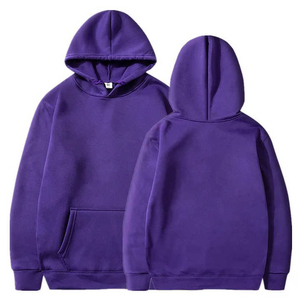 Customizable Organic Cotton Pullover Hoodie for Men & Women Eco-Friendly Personalization Embossed Printing Hooded Fleece Style - Product Image 2