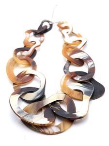 Collier pendentif en corne de bœuf avec un design unique de lune et de cadenas, style classique d'Inde, taille personnalisable, meilleur prix - Product Image 5