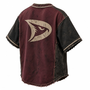 DRAVELLE INDUSTRY Maillot de baseball pour garçons à manches courtes en maille polyester respirant avec boutons sur le devant, vêtements de sport coupe classique - Product Image 5