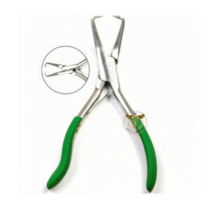 Pince à ouvrir les boucles pour extensions de cheveux en acier inoxydable doré professionnel, pour micro-anneaux, nano-anneaux et extensions I-Tip - Product Image 5