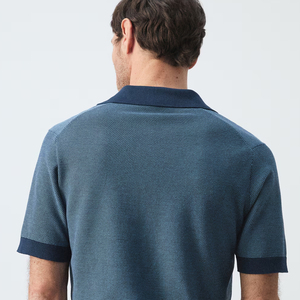 Polo en coton pour homme, col classique plié, design tendance, manches courtes, avec personnalisation du logo / Haute qualité - Product Image 5