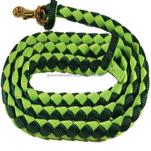 Corde de laisse de cheval en nylon PP en coton coloré personnalisé tressé à la main et produits de course équestre pour chevaux - Product Image 3