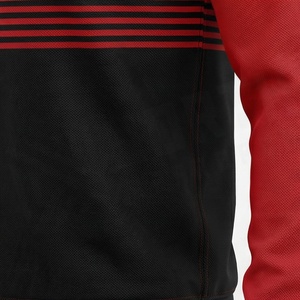 Camisa Polo de Golf para Hombre, Manga Larga, Estampado Ejecutivo, Diseño Moderno Clásico a Cuadros, Tejido de Punto de Poliéster, Color Personalizado, Prendas Formales - Product Image 5