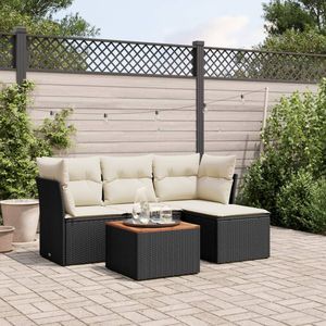 Conjunto de Sofás Negros para Jardín - Product Image 1