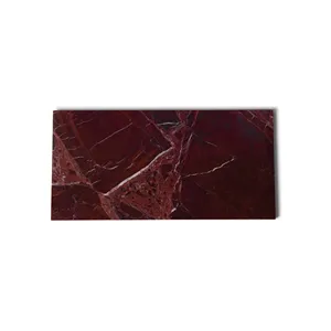 Plateau rectangulaire en marbre zèbre rouge, pierre naturelle, plateau de service décoratif, décoration de luxe pour la maison - Product Image 5
