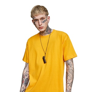 T-shirts de luxe surdimensionnés Fabricants de vêtements pour hommes Streetwear T-shirts pour hommes Vente en gros de t-shirts vierges à col rond pour hommes - Product Image 1