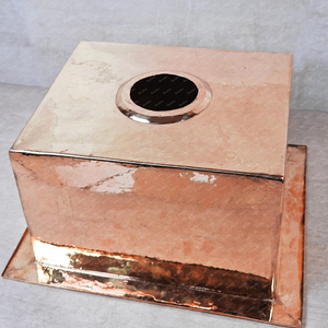 Lavabo de cobre, decoración sostenible, lavabo de cobre de diseño consciente, lavabo de cobre listo para el futuro, lavabo de cobre inteligente, cobre de lujo - Product Image 2