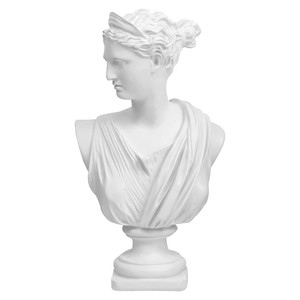 Escultura de busto de mujer contemporánea hecha a mano en madera de Sheesham por Aqdus Saleem |   Figuras de Madera Ecológicas y Duraderas para Decoración de Mesa - Product Image 3