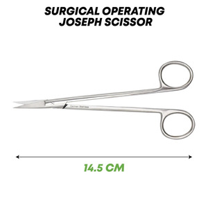 Ciseaux chirurgicaux NEMAS CARE INTERNATIONAL Joseph 14,5 cm en acier inoxydable allemand, instrument chirurgical 2-en-1 - Product Image 3