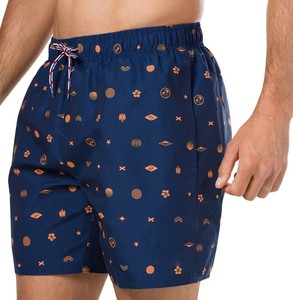 Shorts de Baño para Hombre, Color Azul Marino, con Estampado por Sublimación, Secado Rápido, con Cordón Ajustable, para Playa, Surf y Piscina, Cómodos para Vacaciones de Verano - Product Image 6