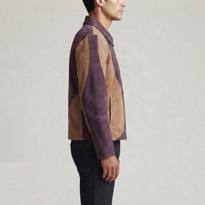 Stylish <b>Suede</b> Leather <b>Jacket</b> With Stand Collar Premium Construction Soft Texture Look For Brands And Retail Collections - Product Image 5