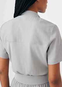 Ensemble de blouses médicales écologiques avec logo personnalisé, uniforme d'infirmière en tissu sergé, utilisation en hôpital, salon de beauté, couleur personnalisée, vente en gros - Product Image 4
