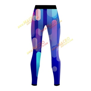 Leggings de sport taille haute personnalisés pour femmes, effet push-up, pantalon de yoga élastique et compressif, sans coutures, en polyester/spandex, protection UV - Product Image 2