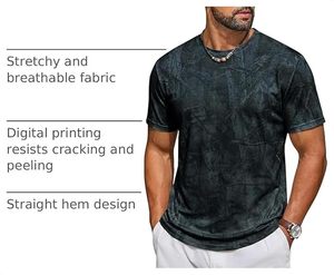 Camisetas de Cuello Redondo para Hombre al por Mayor, Corte Ajustado, Fabricante de Ropa Personalizada, Algodón Premium, Manga Corta, OEM, ODM, Marca Privada, Entrega Rápida - Product Image 5