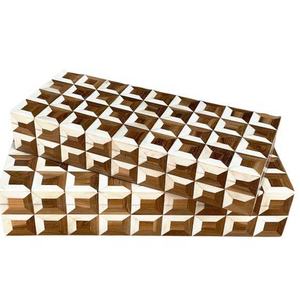 Handcrafted Black White Checkered Resin Jewelry Storage <b>Box</b> Decorative <b>Keepsake</b> Lacquer Finish Bedroom Decorative Gift <b>Box</b> - Product Image 5