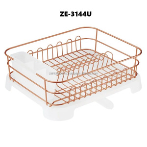 Easy Return Ready to Ship Stainless Steel Wall Mounted Dish <b>Drying</b> <b>Rack</b> with Drain Plate Storage Organizer - Product Image 1