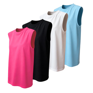 Ropa de mujer, camiseta sin mangas, chaleco holgado de verano, camiseta sin mangas con cuello redondo, cómoda, agradable para la piel, favorecedora para el estilo diario - Product Image 2