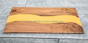 Tabla de Cortar de Madera de Mango y Resina, Elegante Bandeja para Servir en Fiestas, Decoración del Hogar, Tabla de Cortar Premium para Hoteles y Restaurantes, Venta al por Mayor - Product Image 6