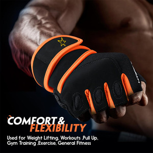 Guantes de Levantamiento de Pesas para Hombre y Mujer con Almohadilla Completa en la Palma, Soporte Fuerte para la Muñeca, Agarre Mejorado, para Fitness, Entrenamiento, Ejercicio - Product Image 4