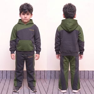 Conjuntos de Ropa Deportiva Casual con Capucha de Forro Polar para Bebés, Conjuntos de Ropa de Invierno Cálidos para Niños de Alta Calidad, 100% Algodón, Colores y Logotipo Personalizables - Product Image 4