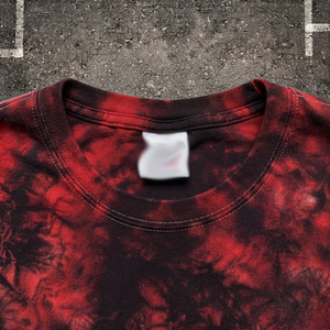 Camiseta de Hombre con Lavado Ácido, Algodón, Oversize, Manga Corta, Cuello Redondo, Estilo Vintage, Casual, Streetwear, Personalizada, OEM, ODM - Product Image 4
