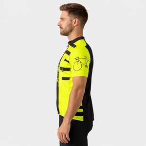 เสื้อเจอร์ซีย์ปั่นจักรยานแบบระบายอากาศได้ พิมพ์ลายชื่อทีมด้วยเทคนิคการถ่ายโอนความร้อนแบบซับลิเมชั่น ดีไซน์ล่าสุด ชุดกีฬาสำหรับมืออาชีพ ผลิตจากโพลีเอสเตอร์ - Product Image 5