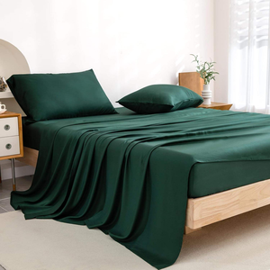 Wrinkle Resistant Fade Resistant Cooling Summer Use <b>Flat</b> <b>Fitted</b> <b>Sheet</b> Sets - Product Image 3