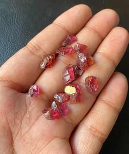 Rhodolite Garnet <b>Raw</b> <b>Crystals</b> Natural Rough Gemstones Loose Healing Stone Mineral Specimen Bulk Wholesale Supplier - Product Image 3