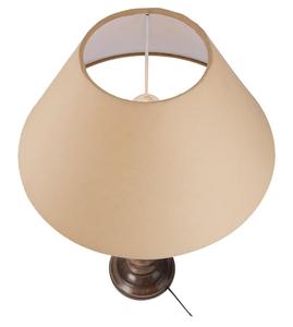 Lámpara de Mesa Tradicional de Madera con Pantalla de Tela Beige, Luz LED Cálida de 2700K, Base E27, Uso Residencial - Product Image 2