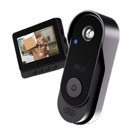 Sonnette vidéo intelligente Sudex M8 HD avec vision nocturne, écran LCD IPS de 4,3 pouces, application Tuya, caméra interphone étanche, sécurité domestique WiFi