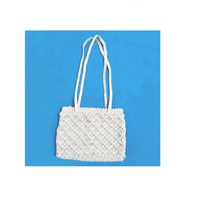 Bolsos de Mano de Mujer Hechos a Mano con Cuerda de Algodón y Paja, Bolsos de Playa Vintage con Borlas de Ganchillo y Macramé, Bolsos de Mano y Carteras Tipo Clutch a Precio de Mayoreo - Product Image 6