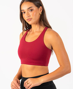 Sujetador Deportivo de Yoga para Mujer, Sin Costuras, de Primera Calidad, Soporte Medio, Cuello en U Profundo, Transpirable, Ecológico, para Entrenamiento y Running - Product Image 3
