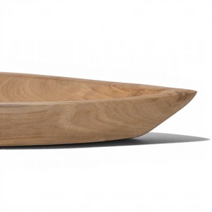 Bandeja Decorativa Grande de Madera de Teca Sólida Hecha a Mano para Centro de Mesa, Ideal para Hoteles, Resorts, Villas y Decoración del Hogar - Proveedor Mayorista - Product Image 3